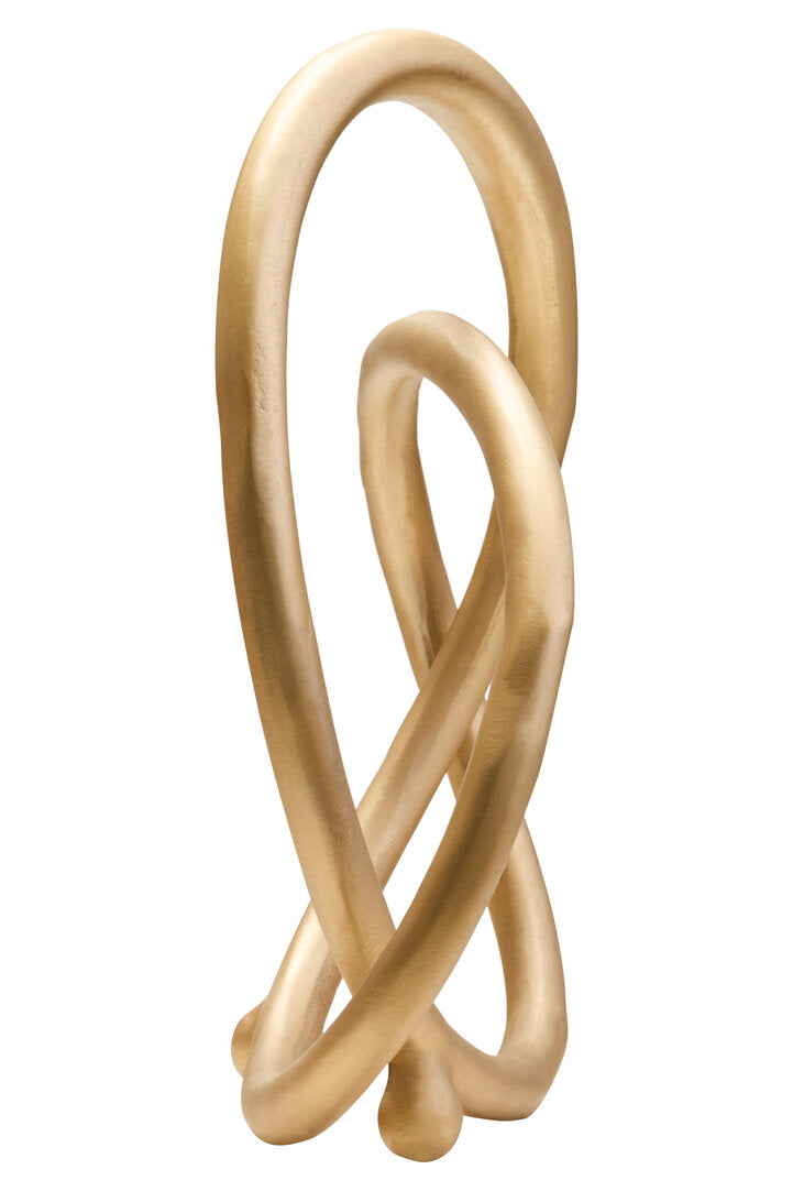 Prato Matte Gold Finish Twist Sculpture - Additional