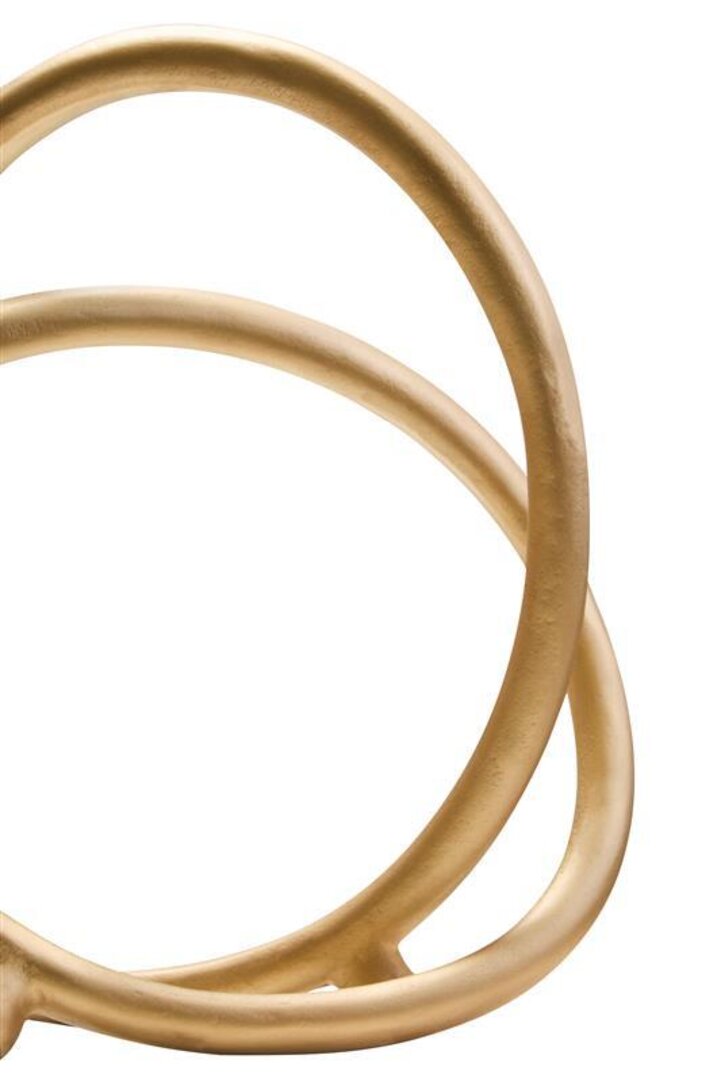 Prato Matte Gold Finish Twist Sculpture - Macro