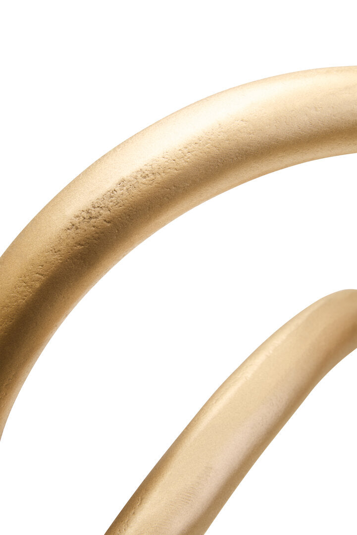 Prato Matte Gold Finish Twist Sculpture