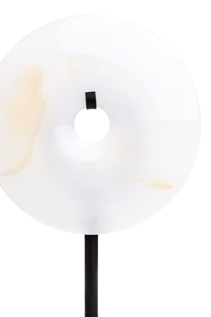 Oleena Extra Small Round Dia 15cm Onyx Disc Sculpture - Macro