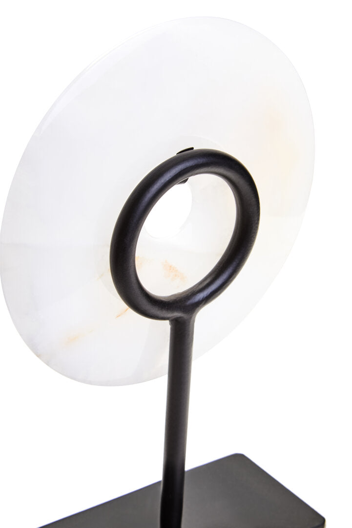 Oleena Extra Small Round Dia 15cm Onyx Disc Sculpture