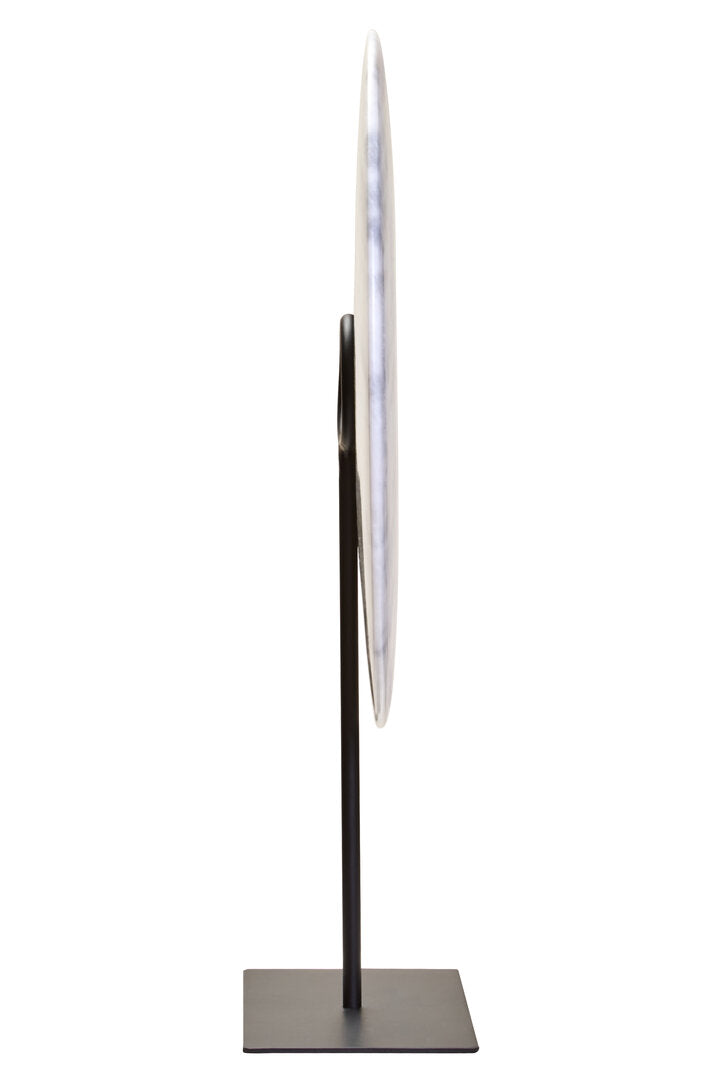 Zoro Extra Large Round Dia 35cm White Marble Disc Sculpture - Additional