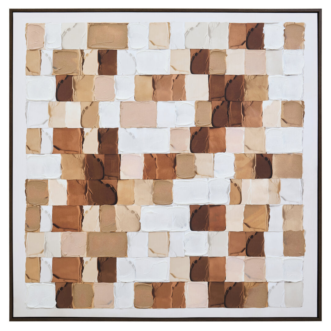 Astratto Textured Wall Art in Neutral Tones - Main