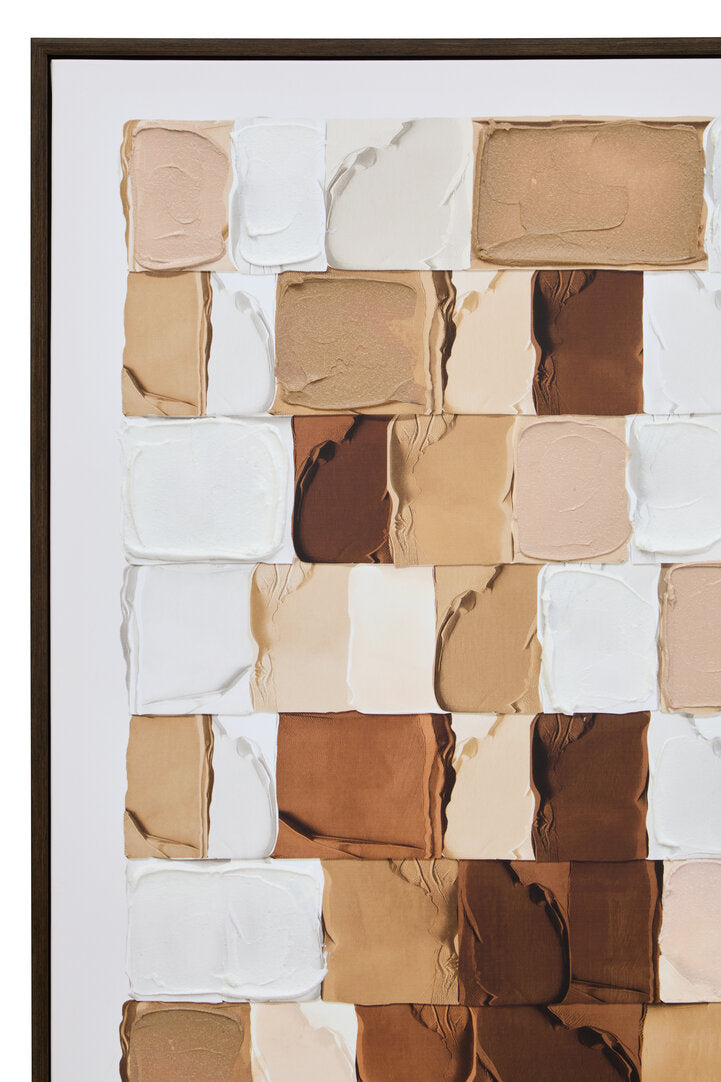 Astratto Textured Wall Art in Neutral Tones - Macro