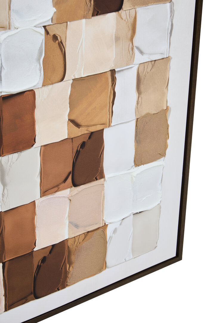 Astratto Textured Wall Art in Neutral Tones - Macro