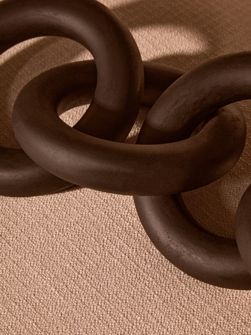 Cato Black Wooden 5 Link Chain Decor - Lifestyle