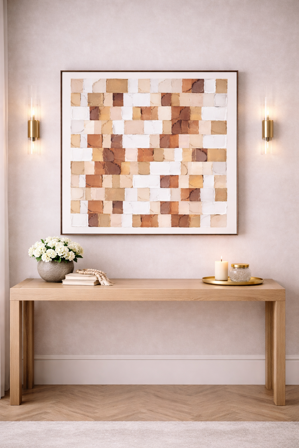 Astratto Textured Wall Art in Neutral Tones