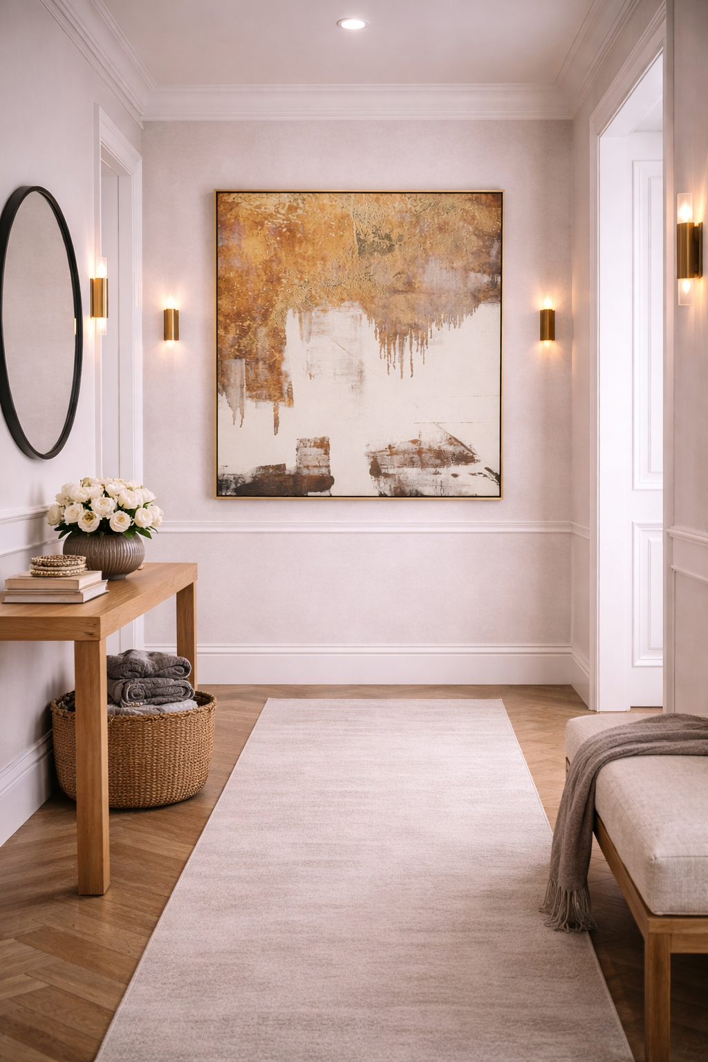 Astratto Abstract Gold Foil Wall Art