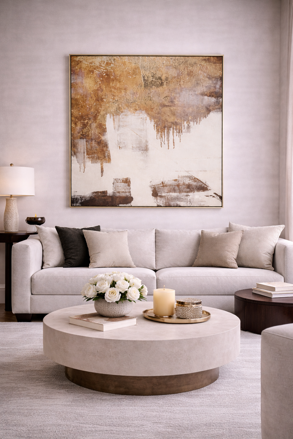 Astratto Abstract Gold Foil Wall Art