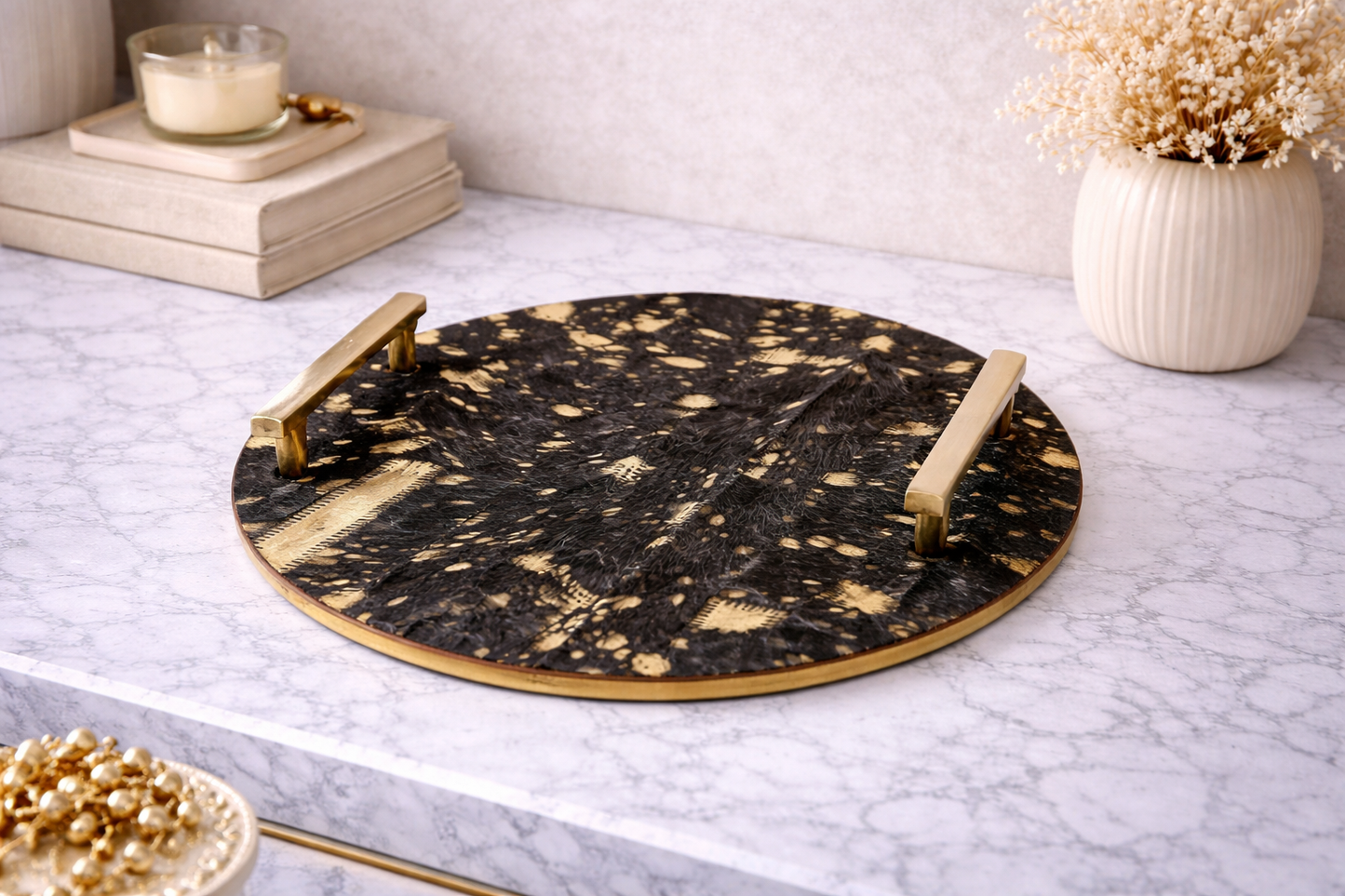 Bowerbird Cowhide Tray