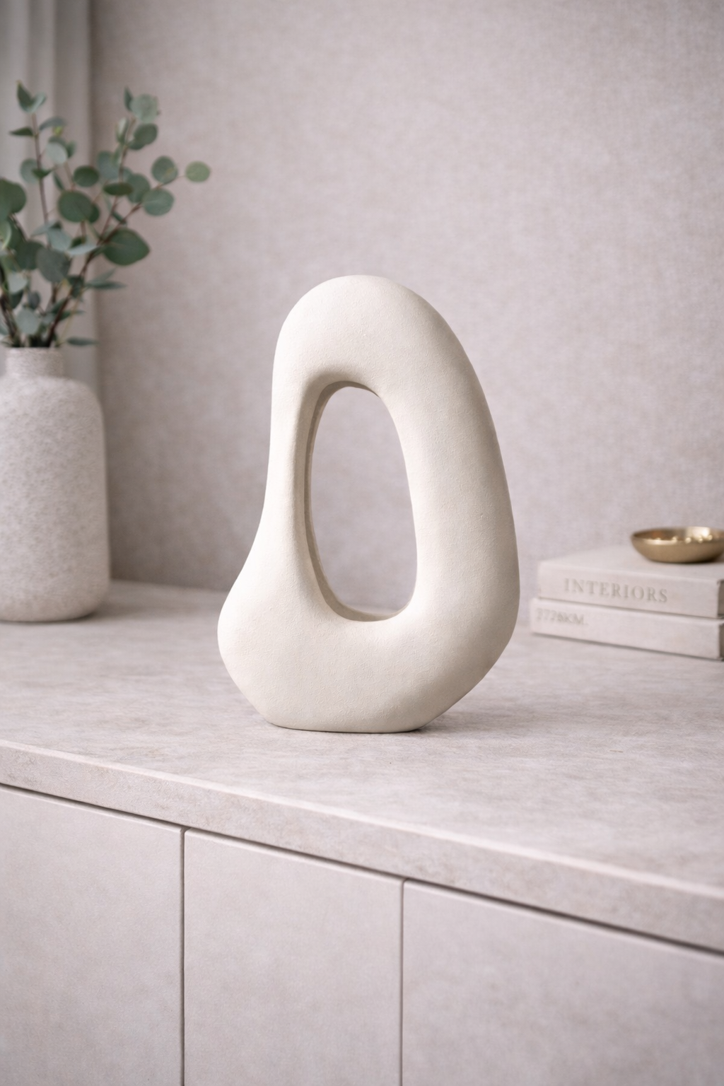 Hapax Abstract Cream Sculpture