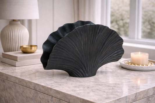 Danna Small Grey Ginkgo Vase