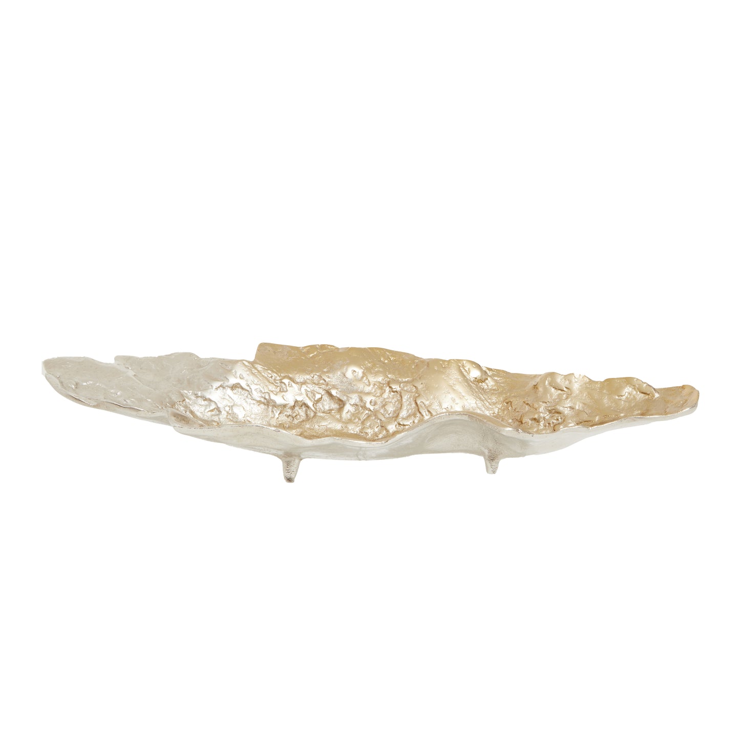 Dion Ombre Silver and Gold Finish Dish