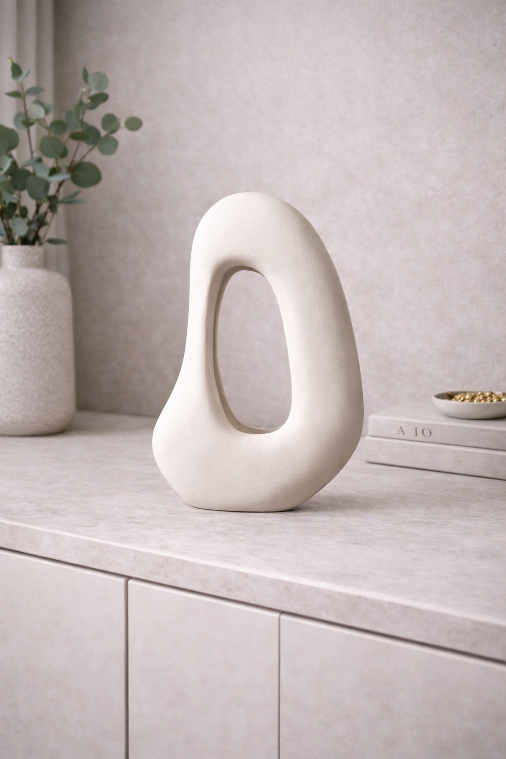 Hapax Abstract Cream Sculpture