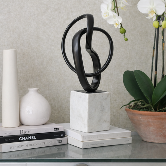 Mirano Black Nickel Finish Knot Sculpture
