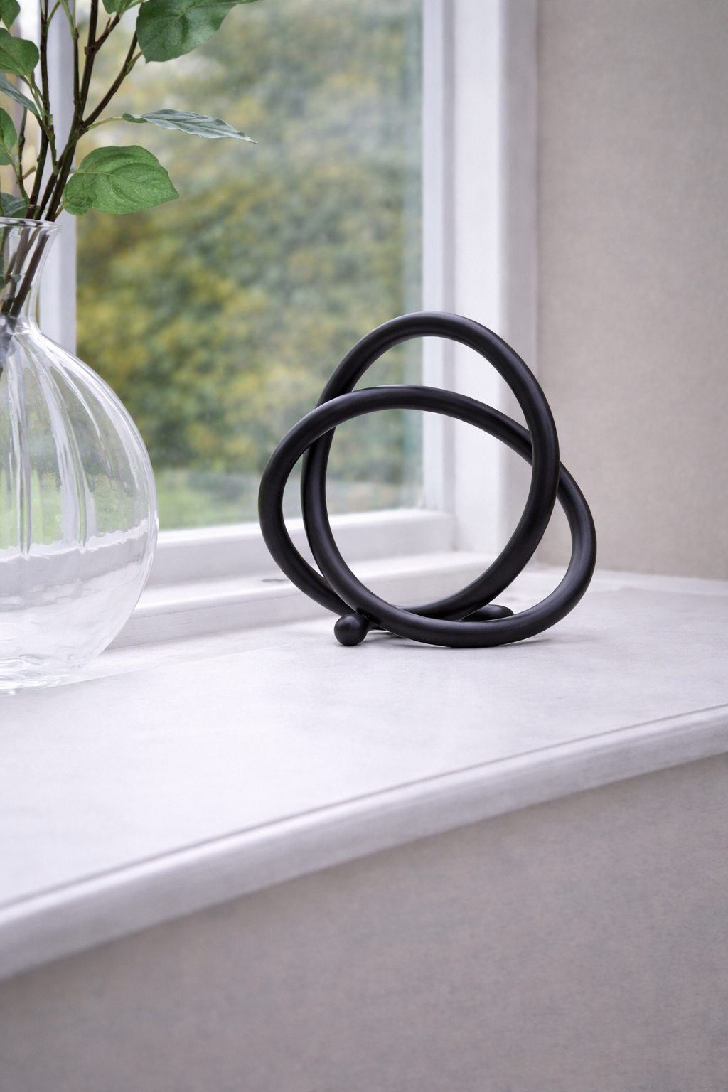 Prato Matte Black Nickel Finish Twist Sculpture