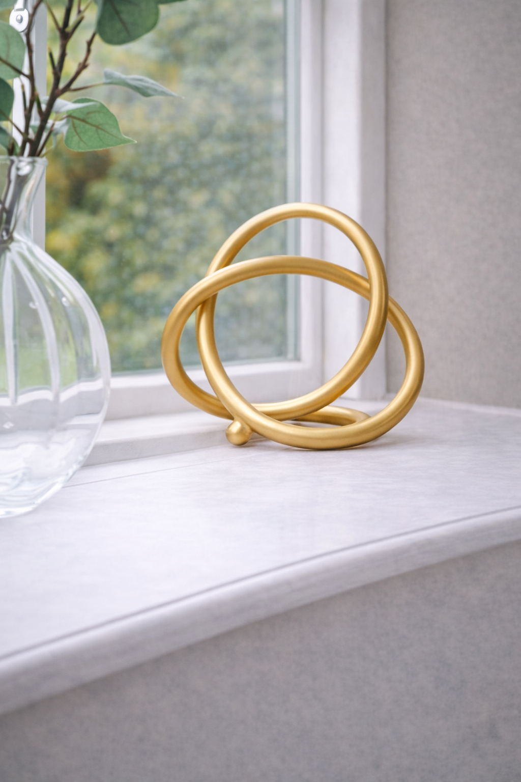 Prato Matte Gold Finish Twist Sculpture