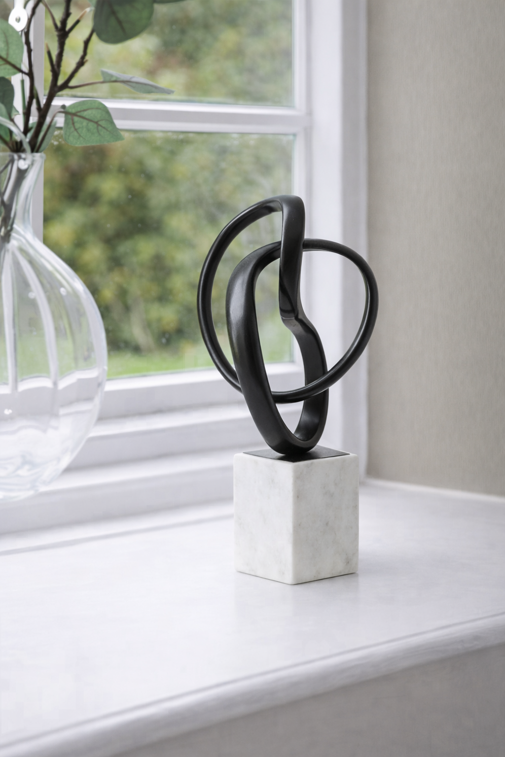 Mirano Black Nickel Finish Knot Sculpture