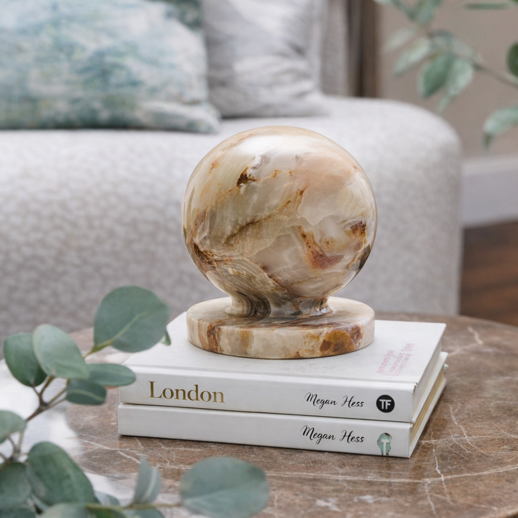 Oleena Onyx Ball Sculpture
