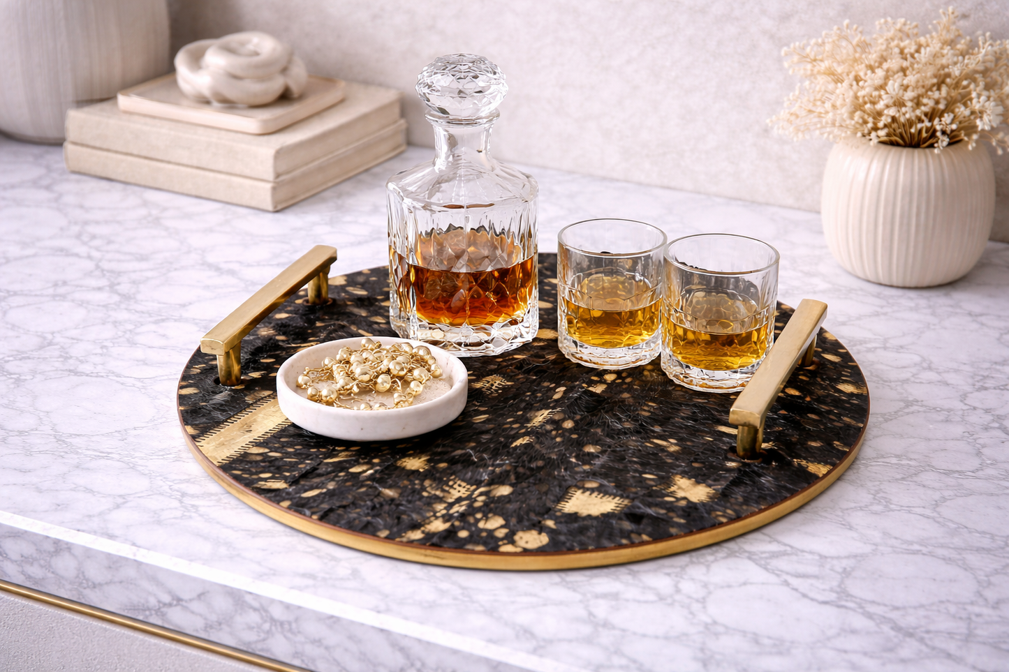 Bowerbird Cowhide Tray