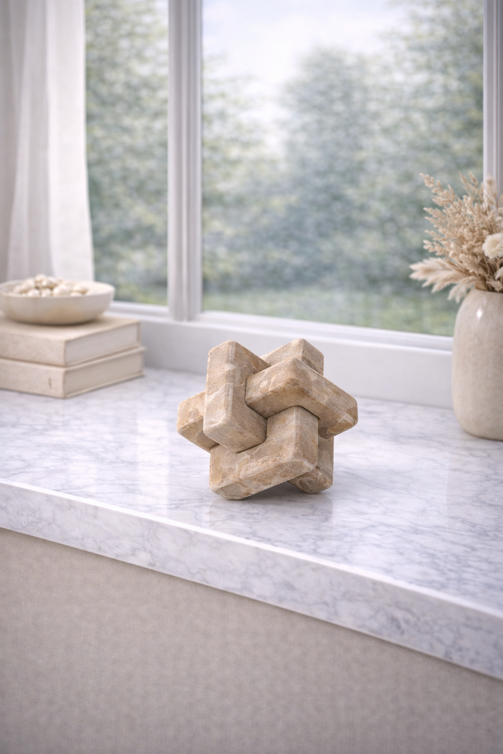 Santino Chocolate Marble Knot Sculpture