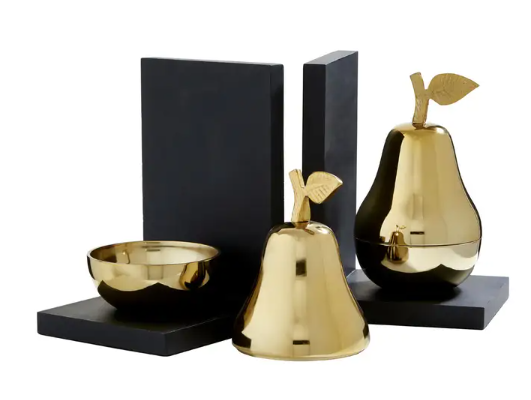Set of 2 Pear Bookends