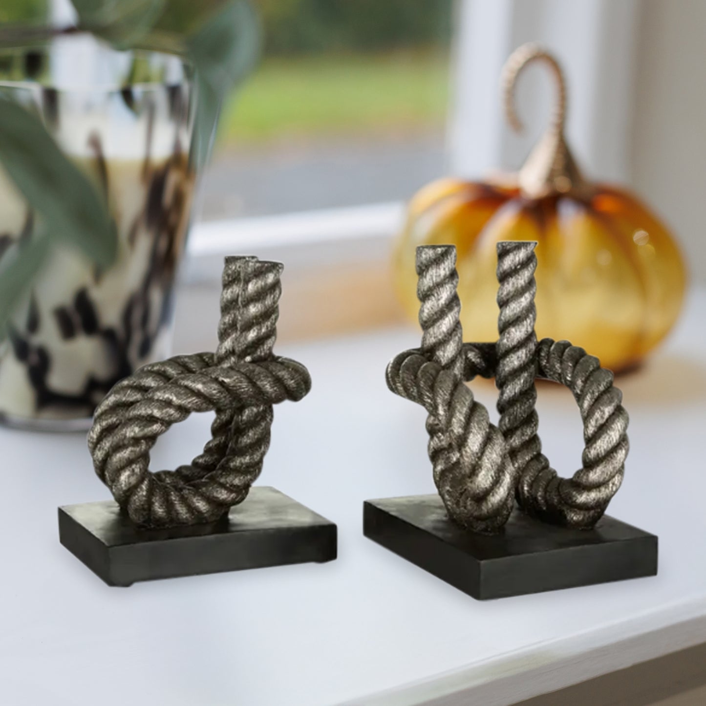 Set of 2 Rope Bookends