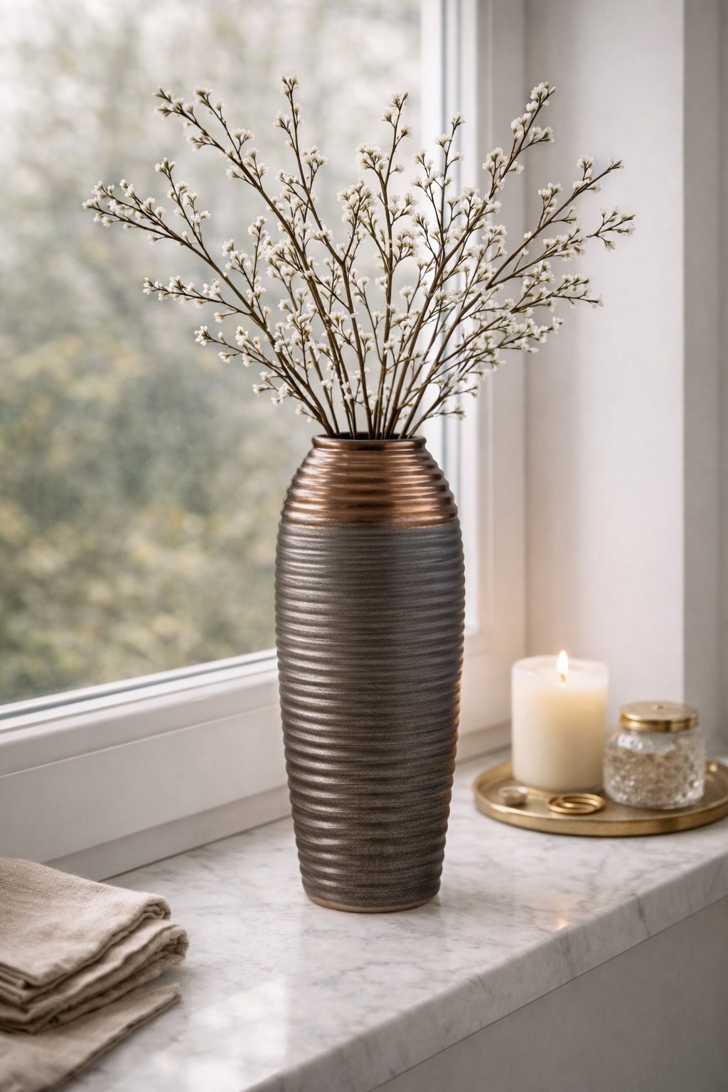 Zamak Large Ceramic Vase
