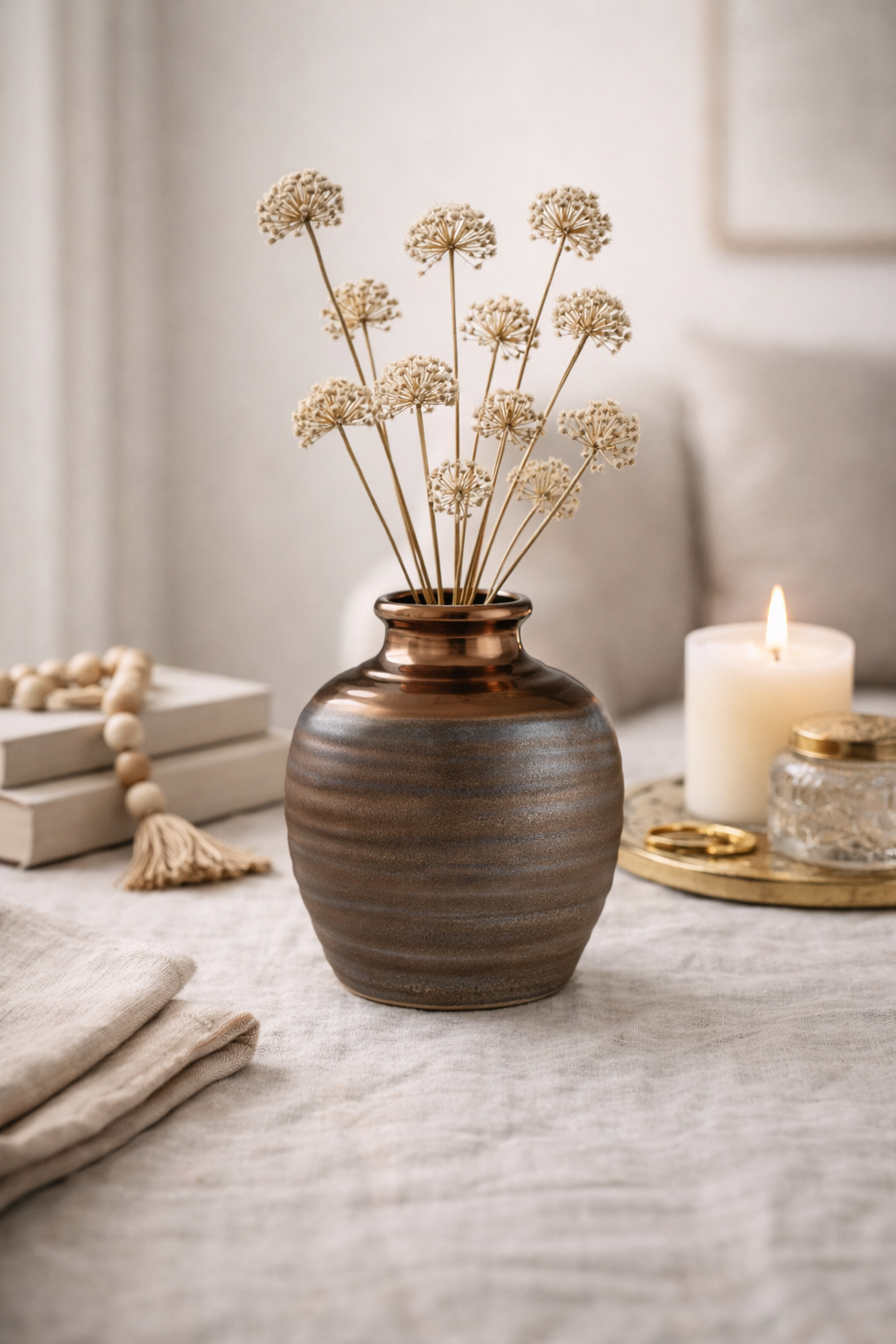 Zamak Small Ceramic Vase
