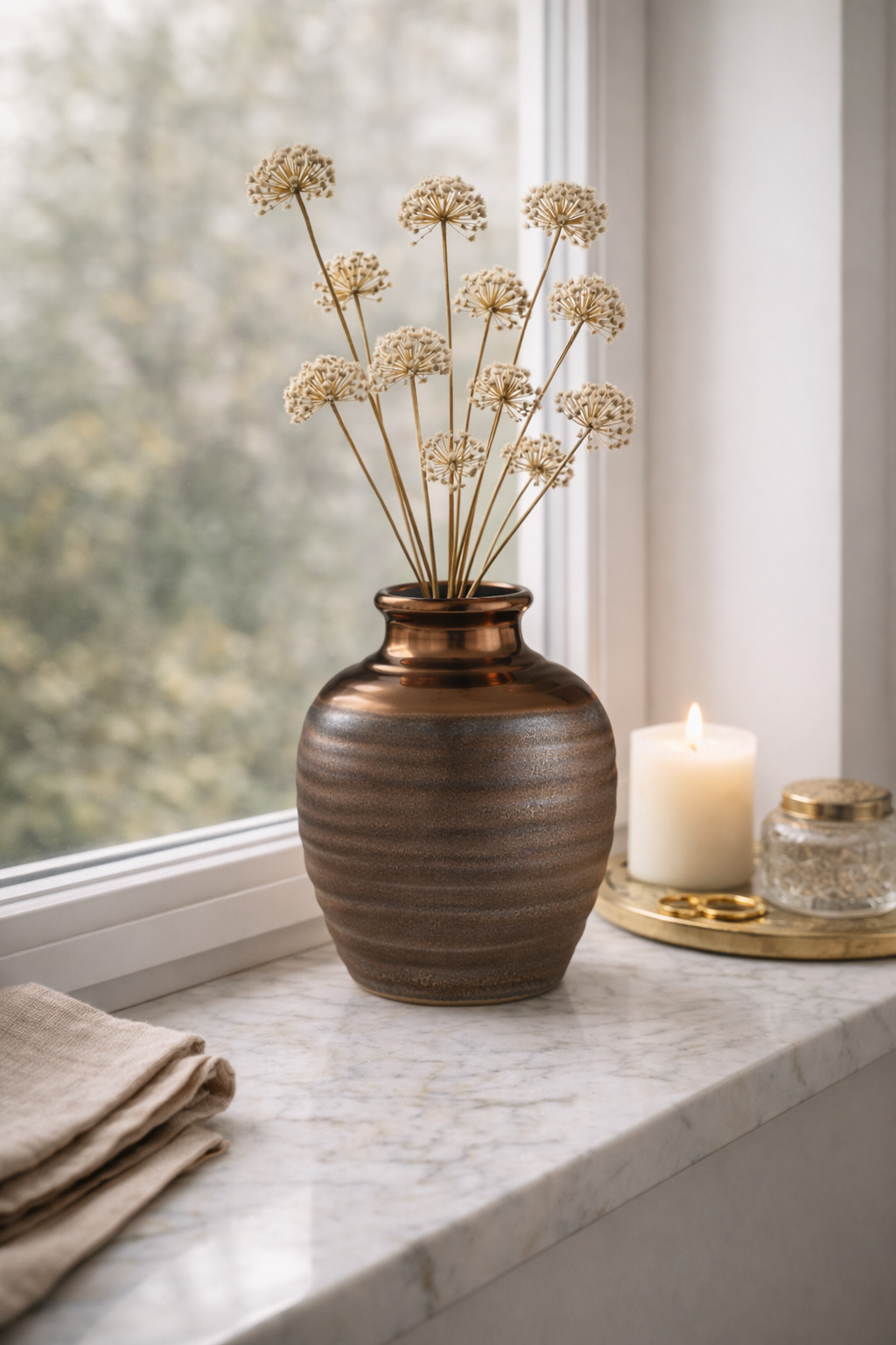 Zamak Small Ceramic Vase