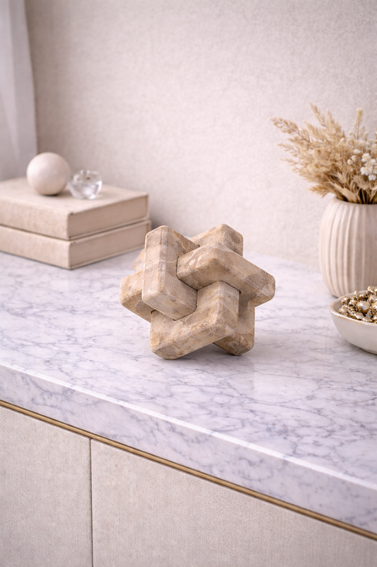 Santino Chocolate Marble Knot Sculpture